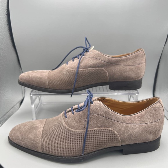 GEOX Respira elegant  grey lace up suede shoes  sz 7 (EU 40) - Picture 1 of 8